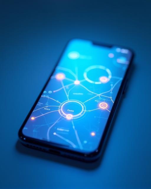 Smartphone zeigt Reiseplanungs-App